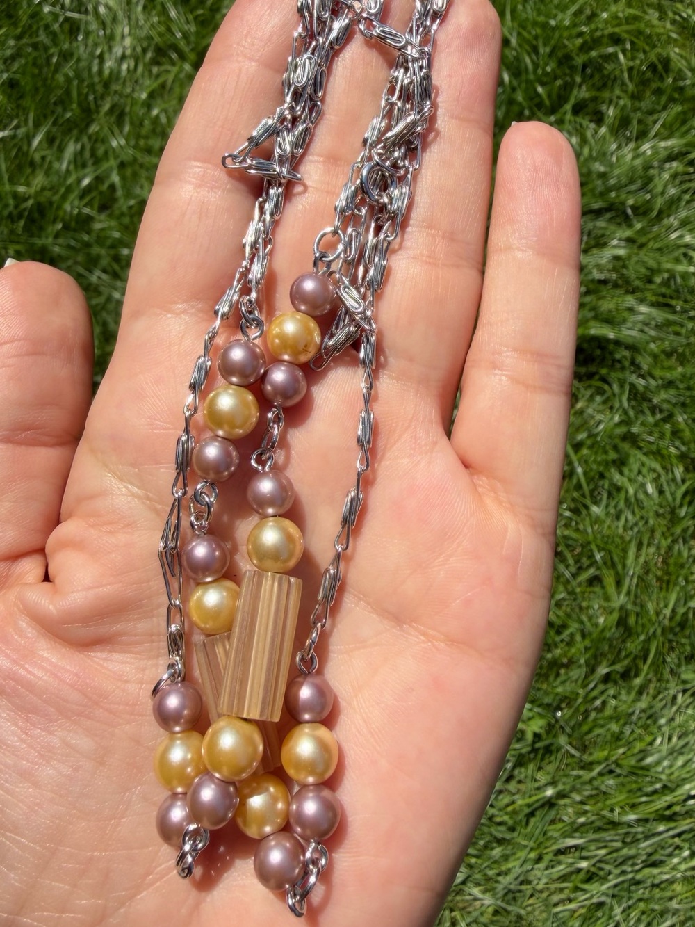 Sarah Coventry Long Beaded Necklace – Marked – Classic Style – Wear Double